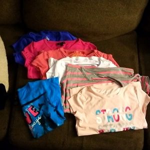 Lot of girls t-shirts size 7/8